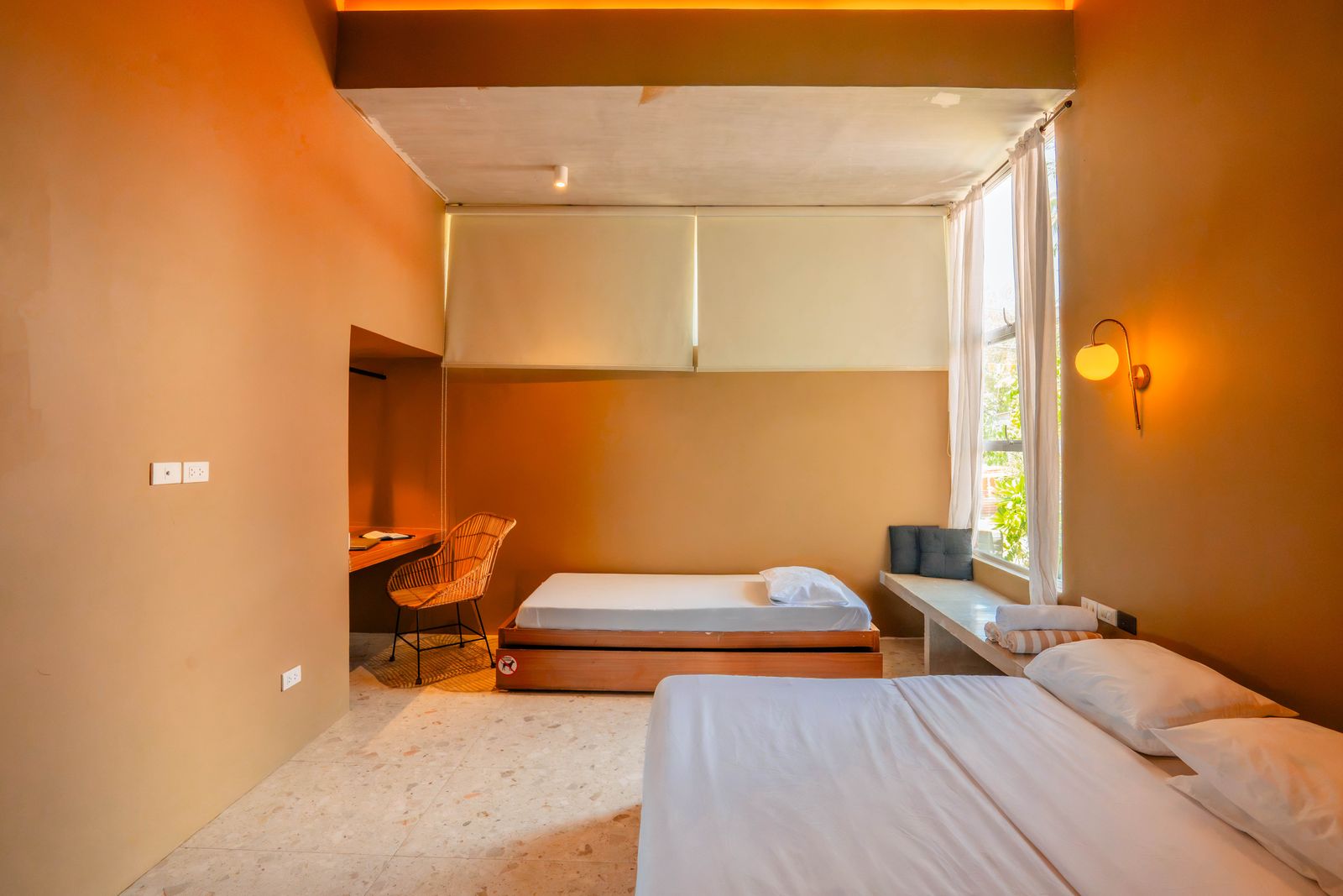 Junior Suite bedroom with desk